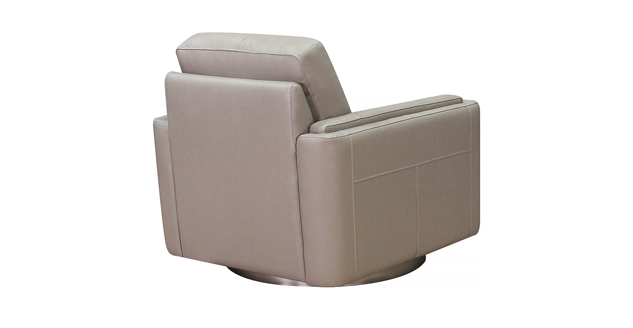 Elm Swivel Leather Chair
